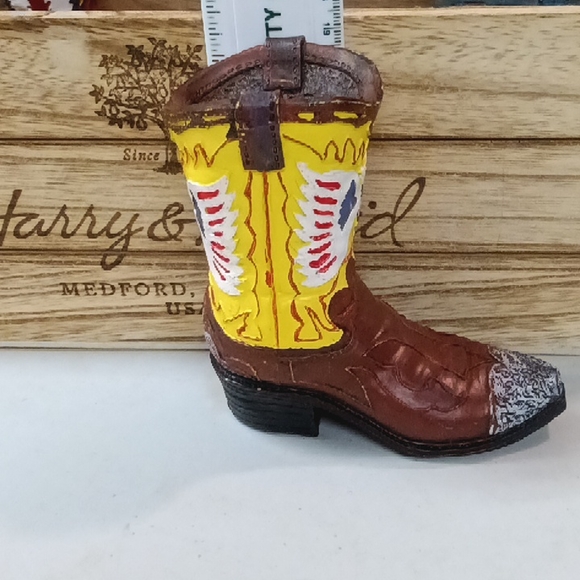 6 SOUTHWESTERN REFLECTIONS COLLECTION MEXICAN BOOT FIGURINE 4.5" - Picture 6 of 8